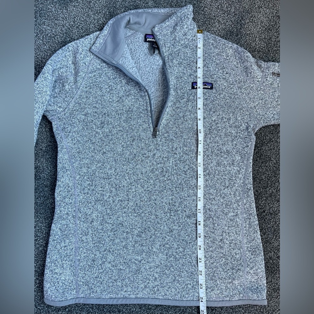 Patagonia~Women’s~Better Sweater~ Quarter Zip Fleece~EUC~Birch White~Sz Small